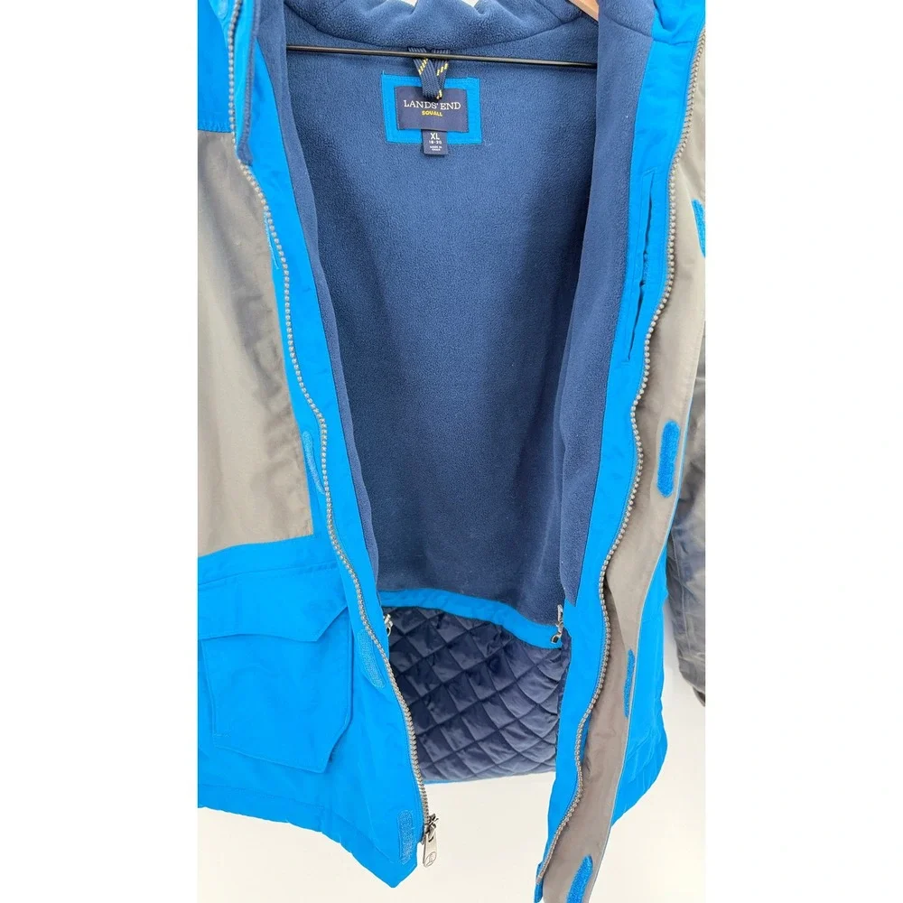 Lands' End Boys XL Squall Jacket Winter Coat Waterproof Windproof Gorpcore